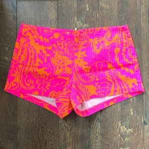 Lilly Pulitzer Pink Liza Shorts Scalloped Pockets size 6